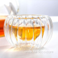 Pumpkin Shape Glass Water Tea Cup